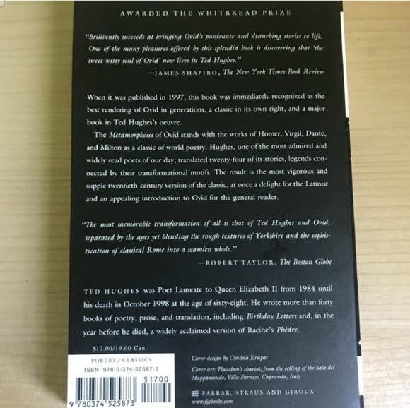 Tales From Ovid - Poetry Book by Ted Hughes - Picture 2 of 2